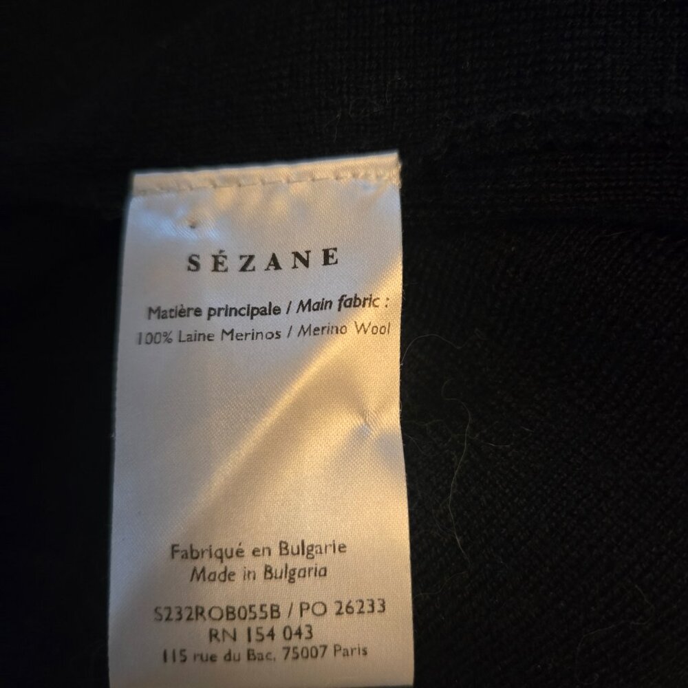 Sezane Navy Janet Dress - Picture 6 of 6